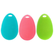Load image into Gallery viewer, 3Pcs Silicone Dish Washing Sponge Scrubber Kitchen Cleaning antibacterial Tool - Image #1